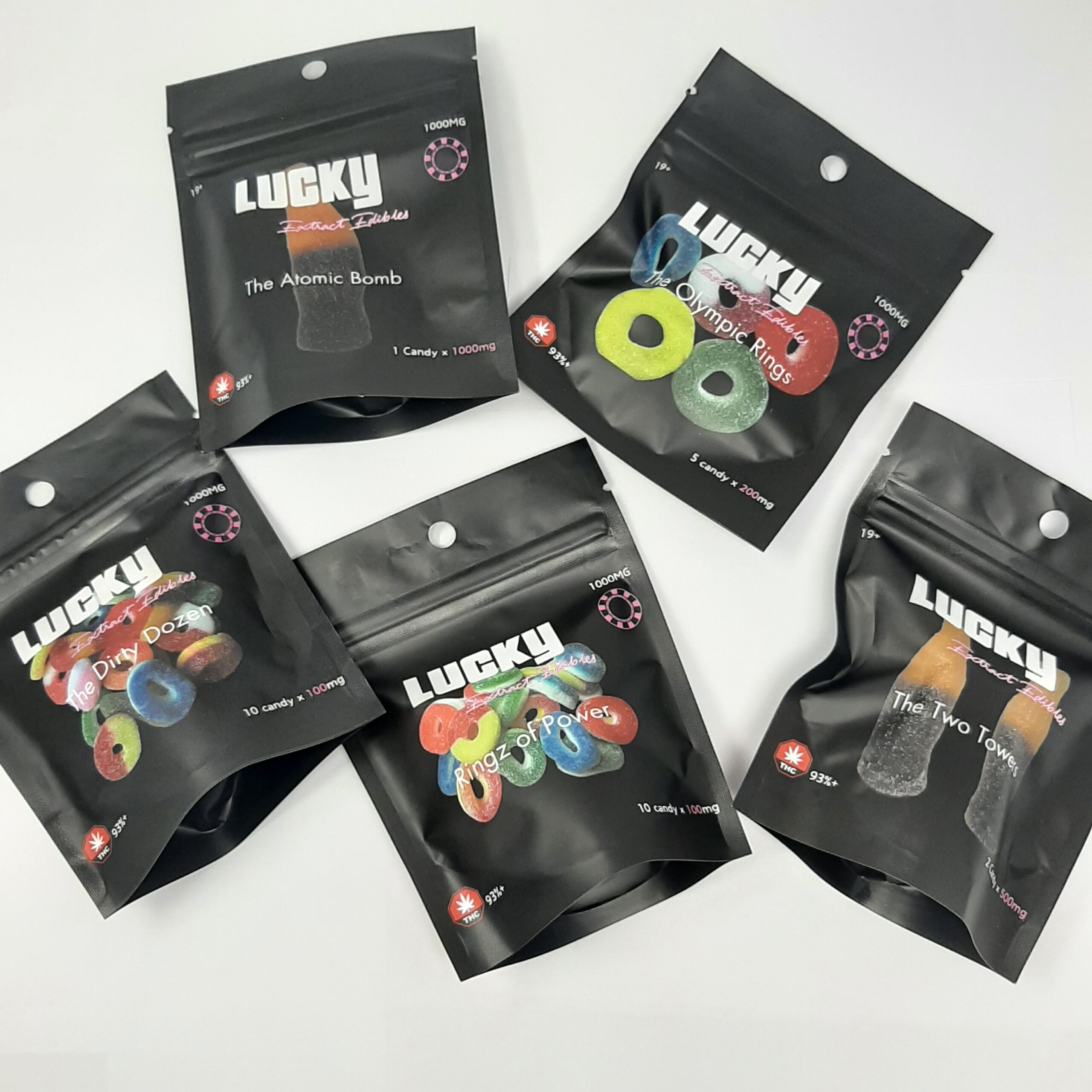 Lucky Extract 1000MG THC Edibles - Multiple Flavours Available